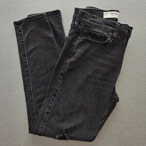 Hollister Men’s Distressed Athletic Skinny Jeans Black Stretch  29W x 29L